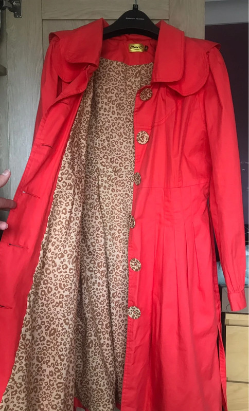 Coral trench coat discount