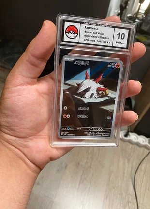 Carte Pokemon Larvesta AR 108/106 – Perfect 10 – Akatsu Grading, marque: Pokémon, état: Très bon état, 16,00 €, 17,50 € Protection acheteurs incluse
