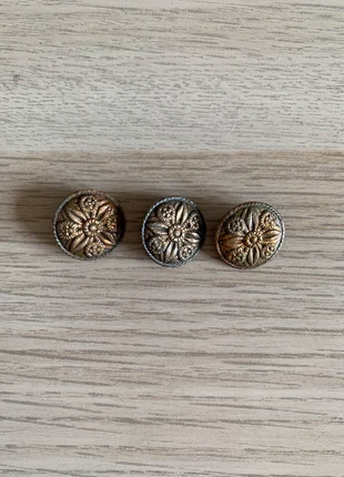 Vintage VW metal floral buttons, marque: Vintage, état: Satisfaisant, 2,00 €, 2,80 € Protection acheteurs incluse