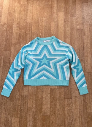 Pull court étoile bleu et blanc, brand: New Yorker, condition: New without tags, size: XXS / 32 / 4, €1.00, €1.75 includes Buyer Protection