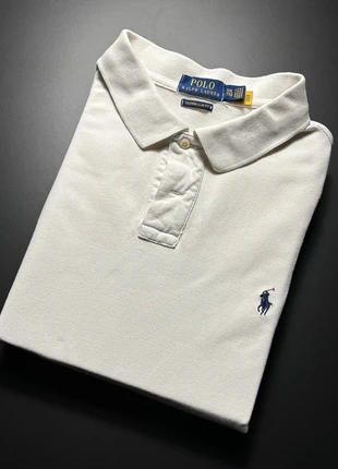 Polo Ralph Lauren 100% coton Taille XL blanc logo brodé bleu marine (N580), marque: Ralph Lauren, état: Très bon état, taille: XL, 25,00 €, 26,95 € Protection acheteurs (Pro) incluse