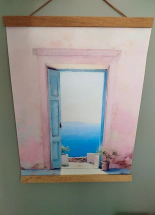 Affiche colorée pastelle peinture à l'huile paysage porte ciel, état: Très bon état, 8,00 €, 9,10 € Protection acheteurs (Pro) incluse