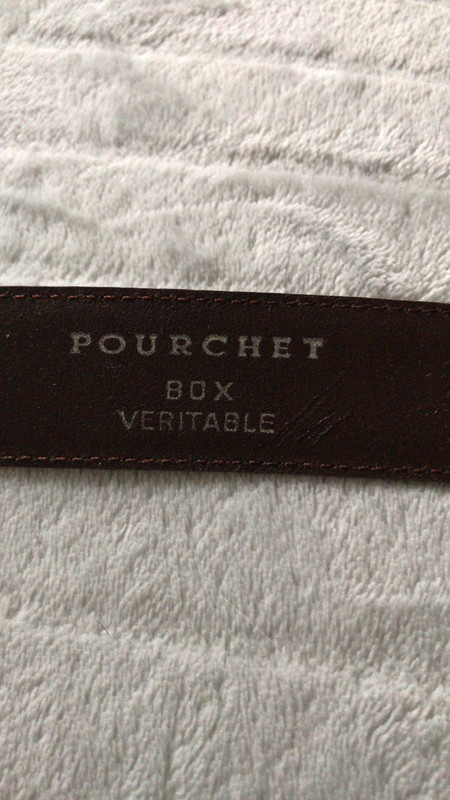 Ceinture homme Pourchet en cuir Vinted