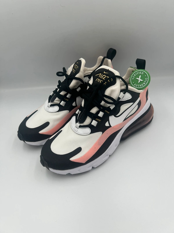 Nike Air Max 270 React Black White Bleached Coral maat 38 Vinted