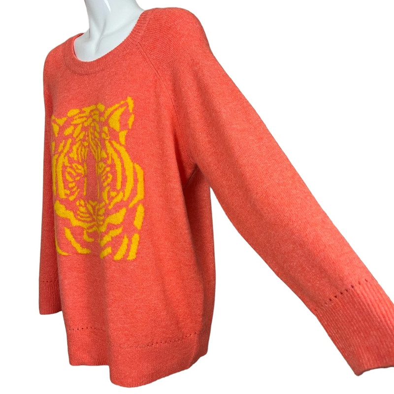 Torrid Orange Raglan Sleeve Tiger Sweatshirt Size 1/1X/14-16 NWT 5