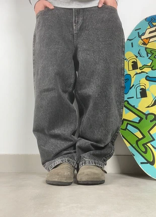 Jeans large pantalon baggy gris noir délavé JNCO vintage dressing Y2K fashion rétro denim, brand: JNCO, condition: Very good, size: W30, €44.95, €47.90 includes Buyer Protection