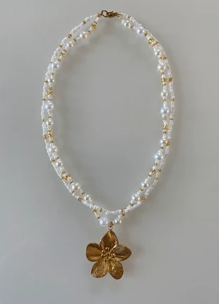 Collier en perles avec pendentif / charmes / breloque, marque: Boutique indépendante, état: Neuf sans étiquette, 15,00 €, 16,45 € Protection acheteurs (Pro) incluse