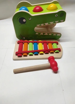 Jouet en bois xylophone crocodile, marque: Parfait, état: Très bon état, taille: 18-24 mois / 86 cm, 7,00 €, 8,05 € Protection acheteurs incluse