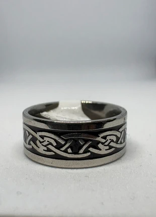 Bague acier inoxydable argenté – Motif tressé celtique / viking 🔗, état: Neuf sans étiquette, taille: 17,3 mm, 3,30 €, 4,17 € Protection acheteurs (Pro) incluse