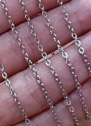 Lot de 4M Chaînes Acier Inoxydable Argenté Maillons Soudés 3x2mm Bijoux Diy, état: Très bon état, 7,00 €, 8,05 € Protection acheteurs (Pro) incluse