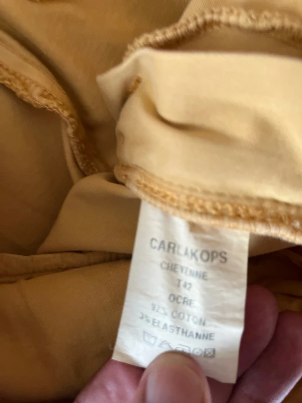 Chino femme Carla kops /42 / Moutarde / Excellent état - photo numéro 3
