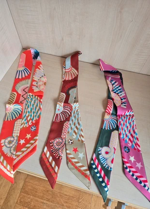 Lot de 3 foulard ruban bandeau soie neufs 2 bicolore, condition: New without tags, €39.00, €41.65 includes Buyer Protection