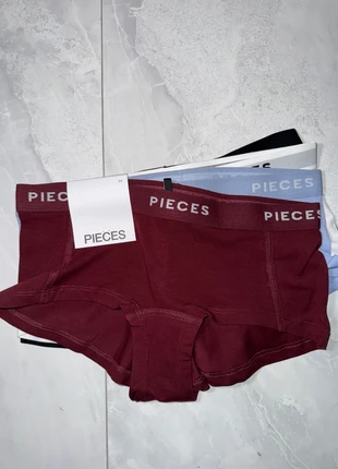 Pieces Pclogo Lady – Lot de 4 shortys femme – Taille M – Neuf sous blister, marque: Pieces, état: Neuf avec étiquette, taille: M, 5,00 €, 5,95 € Protection acheteurs incluse
