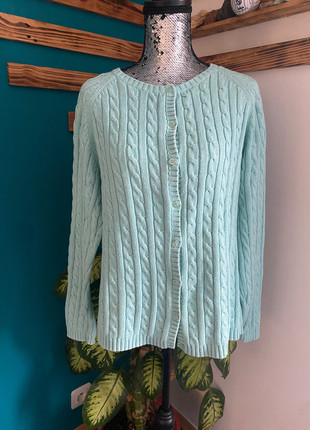 cardigan gilet turquoise LL bean pull hiver XL femme, marque: Turquoise, état: Très bon état, taille: XL / 42 / 14, 12,00 €, 13,30 € Protection acheteurs incluse