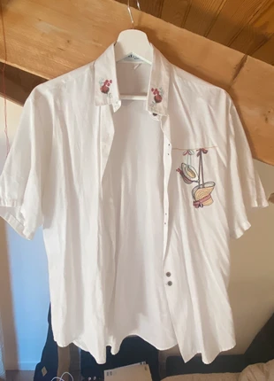 chemise brodée al’son paris, brand: alson paris, condition: Very good, size: L / 40 / 12, €4.00, €4.90 includes Buyer Protection