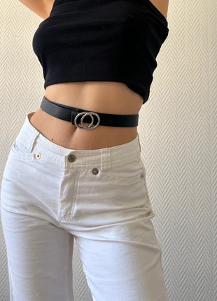 Ceinture taille haute noire minimalist élégante office bureau classic, brand: Vintage Dressing, condition: New without tags, size: 90 cm, €5.00, €5.95 includes Buyer Protection