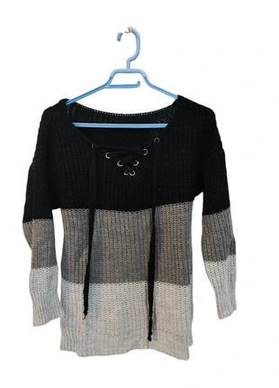 Maglione morbido con scollo a V e lacci a 3 colori, marca: nessuno, estado: Bom, tamanho: Tamanho único, €8.00, €9.10 inclui Proteção do Comprador