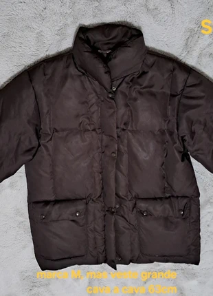 Casaco castanho de penas. Stefanel, L, marca: Stefanel, estado: Muy bueno, tamaño: L / 40 / 12, 30,00 €, 32,20 € Protección al comprador incluida