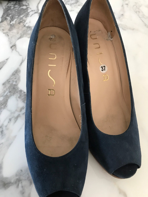 #taille37-atina52 chaussures nubuck Unisa bleu marine ,  5