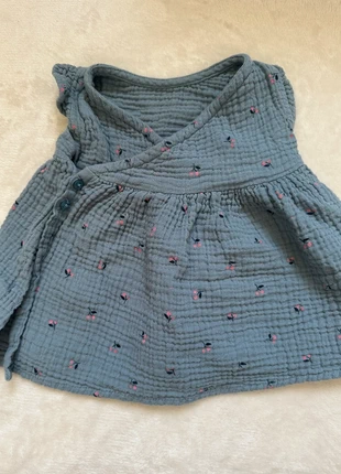 Robe bébé 3 mois bleue à cerises – Vertbaudet – Neuve jamais portée, marca: Vertbaudet, estado: Nuevo sin etiquetas, tamaño: 3-6 meses / 62 cm, 4,00 €, 4,90 € Protección al comprador incluida