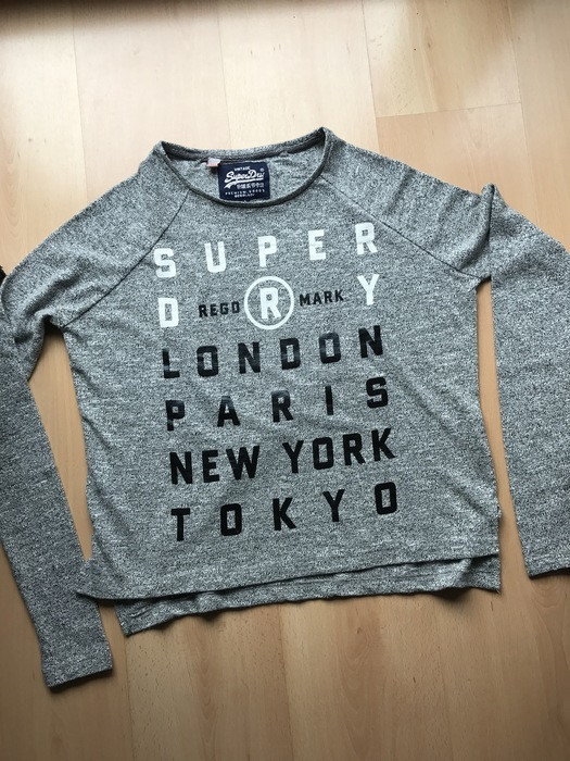 Pull gris "Superdry" 1