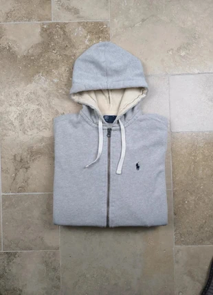 Sweat a capuche full zip Ralph Lauren - Homme M - gris logo marine, marke: Ralph Lauren, zustand: Zufriedenstellend, größe: M, 34,00 €, 36,40 € beinhaltet Vinted-Käuferschutz Pro