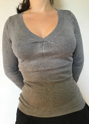 Pull gris Camaïeu T1, brand: Camaïeu, condition: Very good, size: S / 36 / 8, €1.00, €1.75 includes Buyer Protection