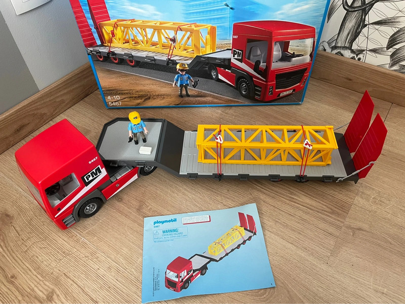 Playmobil - Tracteur routier avec grande remorque
