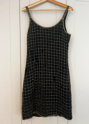 Beaded black dress, brand: Vintage Dressing, condition: Satisfactory, size: S / 8, £5.00, £5.95 includes Buyer Protection