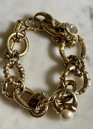Spectaculaire bracelet vintage maximaliste dont les anneaux sont des bagues vintage, marque: Vintage Chic, état: Très bon état, 25,00 €, 26,95 € Protection acheteurs incluse