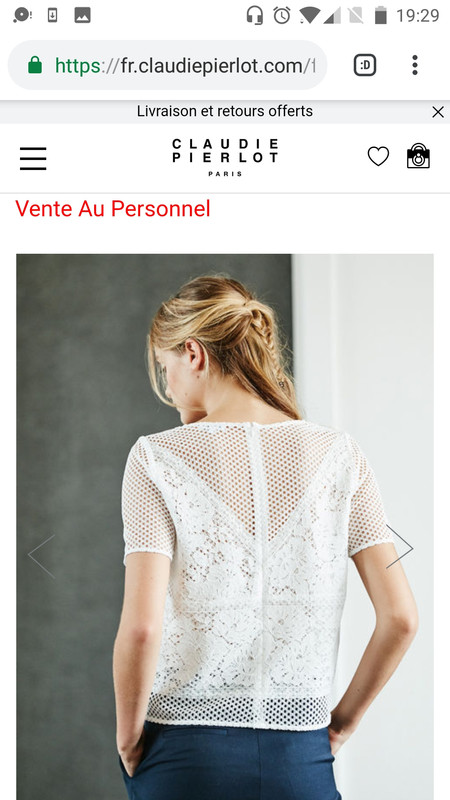 Top Claudie Pierlot mod le