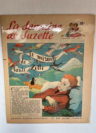 La Semaine de Suzette – 17 janvier 1952 – Le miracle de tante Zette, marque: Charmant, état: Bon état, 2,50 €, 3,33 € Protection acheteurs incluse