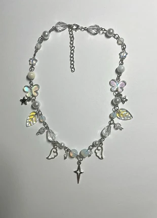 Collier de perle étoile/diamant, brand: Fait Main, condition: New without tags, €7.50, €8.58 includes Buyer Protection