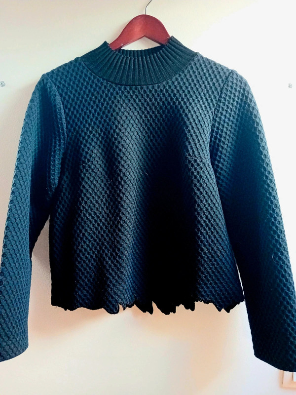 Pull cop copine bleu marine 1