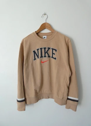 Sweat Nike beige logo brodé vintage sweatshirt style rétro streetwear, marque: Nike, état: Très bon état, taille: S, 20,00 €, 21,70 € Protection acheteurs incluse