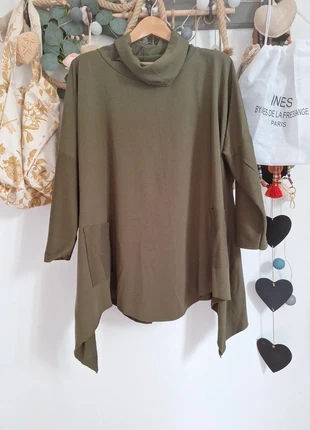 Sweat oversize grande taille kaki made in France, brand: made in France, condition: Very good, size: XXXL / 46 / 18, €7.00, €8.05 includes Buyer Protection