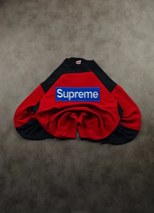 Supreme Sweatshirt red navy black L – Vintage colorblock crewneck box logo 90s y2k streetwear SP33, marque: Supreme, état: Très bon état, taille: L, 34,99 €, 37,44 € Protection acheteurs incluse