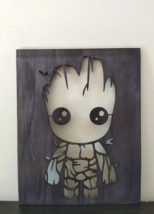 Quadro in legno di Groot, marke: Marvel, zustand: Neu, 12,00 €, 13,30 € inklusive Vinted-Käuferschutz