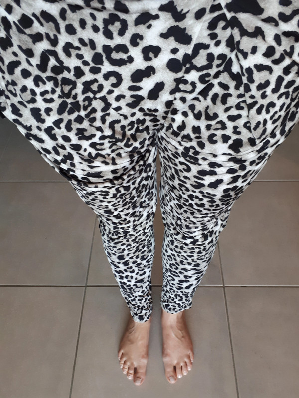 Pantalon sarouel Morgan léopard  1