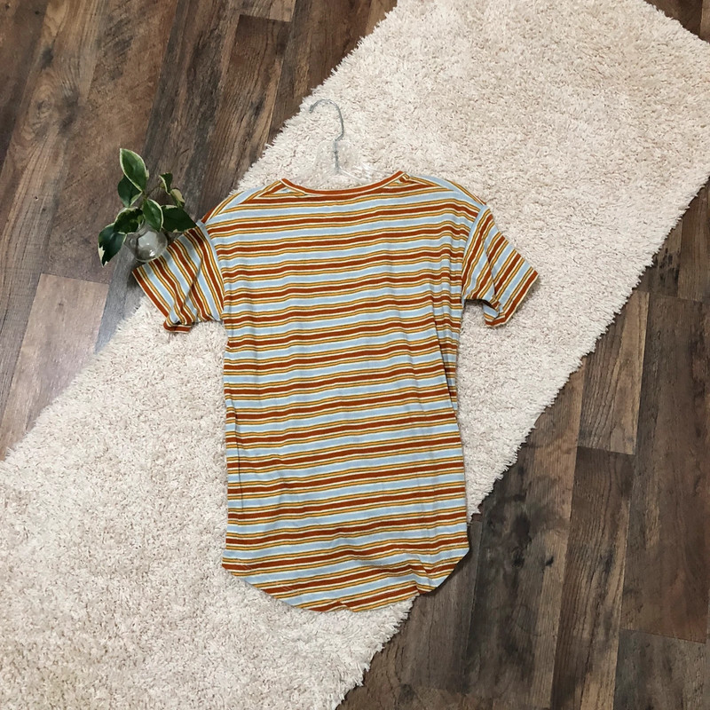 Madewell Size XXS Striped Short Sleeve Oversized Tee 4