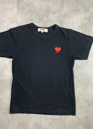 T-shirt CDG Comme des garçons noir cœur rouge 100% coton - Taille M, marca: Comme des Garçons, estado: Muito bom, tamanho: M / 38 / 10, €40.00, €42.70 inclui Proteção do Comprador Pro
