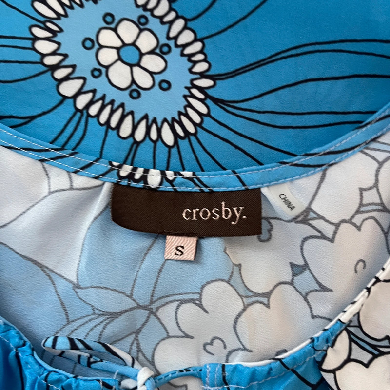 Crosby Blue Floral Tank 5