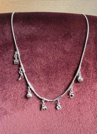 Silver neckace with charms, brand: Silver, condizioni: Nuovo senza cartellino, €7.00, €8.05 include la Protezione acquisti