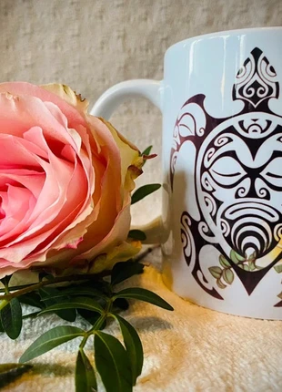 🐢 Mug Tortue Patutiki - Style Polynésien | 325ml 🌺, marque: hoaanasublimation, état: Très bon état, 8,00 €, 9,10 € Protection acheteurs (Pro) incluse