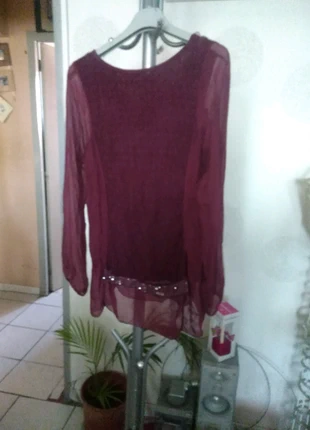 Jersey bordeos,manga larga,100 de seta, cuello redondo, brand: Moda Italiana, condition: Good, size: M / 38 / 10, €4.00, €4.90 includes Buyer Protection