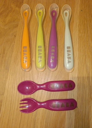 Lot de 6 cuillères / couverts Beaba, marque: BÉABA, état: Bon état, taille: Taille unique, 3,00 €, 3,85 € Protection acheteurs incluse