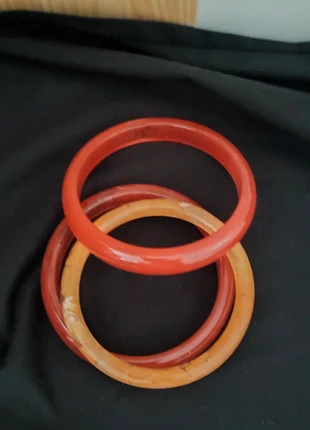Bracelets bohèmes en résine rouge/orange set de 3, zustand: Neu, 8,90 €, 10,05 € beinhaltet Vinted-Käuferschutz Pro