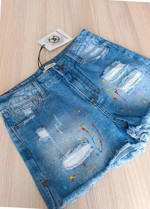 Dernier prix destockage short femme Chattawak x Edeny T36 – Denim peint et destroy – Neuf, marke: CHATTAWAK, zustand: Sehr gut, größe: S / 36 / 8, 11,00 €, 12,25 € inklusive Vinted-Käuferschutz