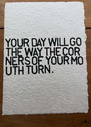 Handmade Paper Print « your day will go», marque: Sugarboodesigns, état: Neuf avec étiquette, 22,00 €, 23,80 € Protection acheteurs incluse