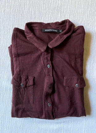 Chemise bordeaux souple 😎, marque: Monoprix Femme, état: Bon état, taille: S / 36 / 8, 15,00 €, 16,45 € Protection acheteurs incluse